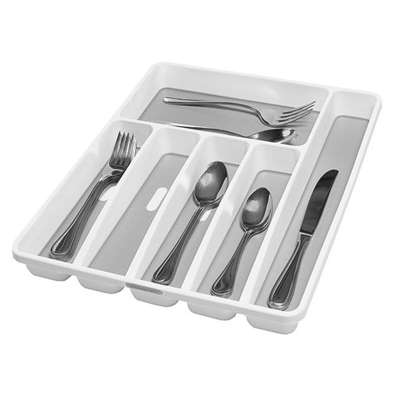 MADESMART Madesmart 6 Compartment Cutlery Tray White 
