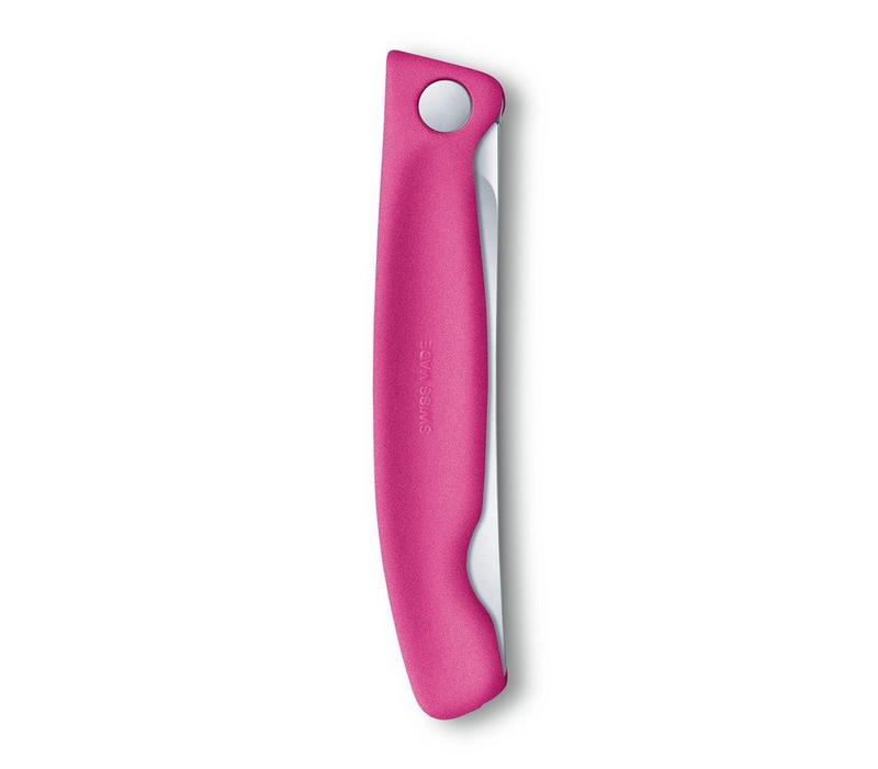 Victorinox Paring Knife Wavy Edge Foldable Pink 