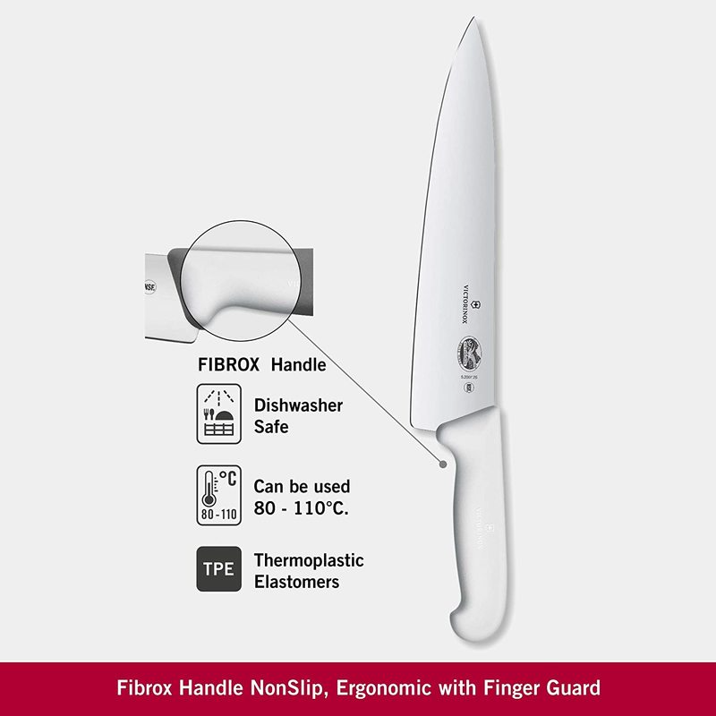 Victorinox Cooks Carving Knife 25cm Fibrox White 