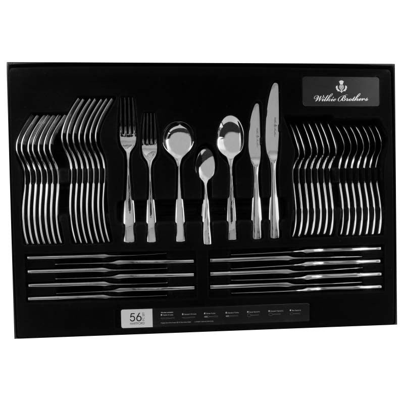 Wilkie Brothers Hartford 18 And 10 56 Pieces Cutlery Set 