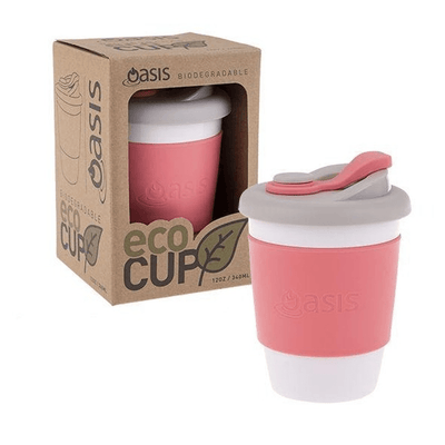 OASIS Oasis Biodegradable Eco Cup 12oz Coral #8992CO - happyinmart.com.au
