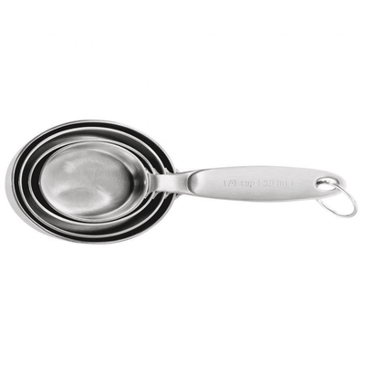 CUISIPRO Cuisipro 4 Pieces Measuring Cups Stainless Steel #38852 - happyinmart.com.au