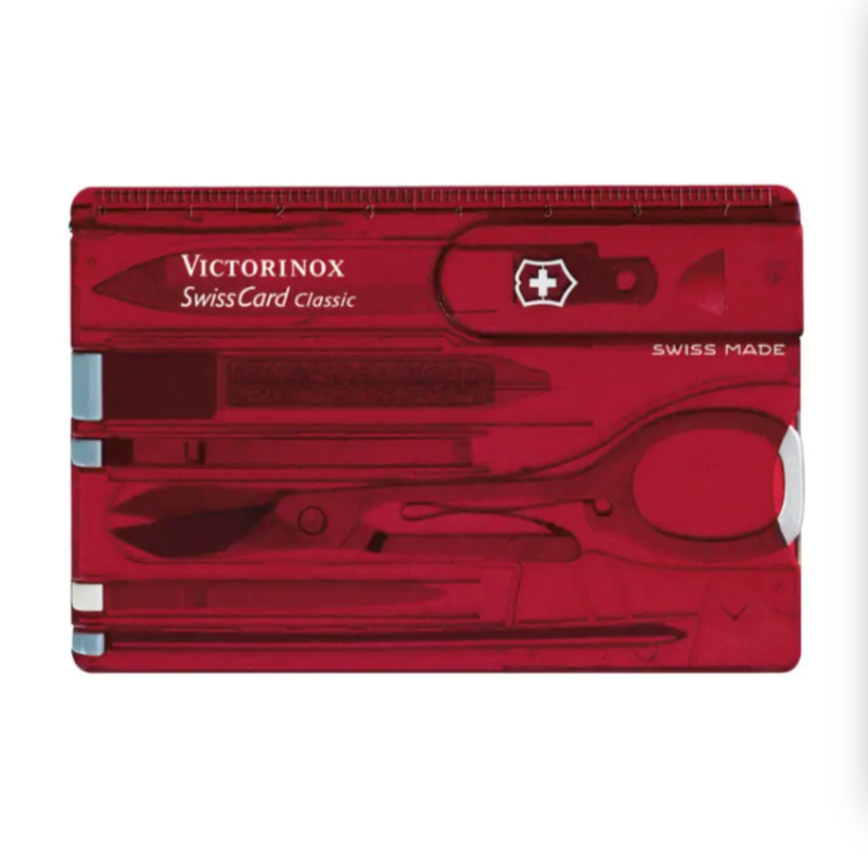 Victorinox Ruby Swisscard Clam Packed 