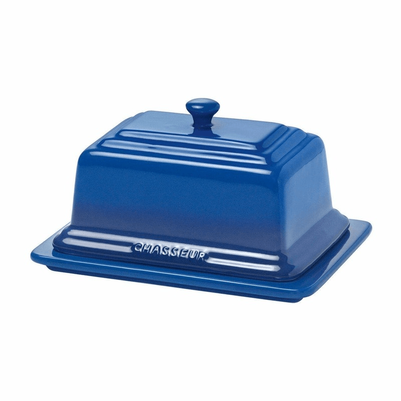 CHASSEUR Chasseur Butter Dish Blue Stoneware 