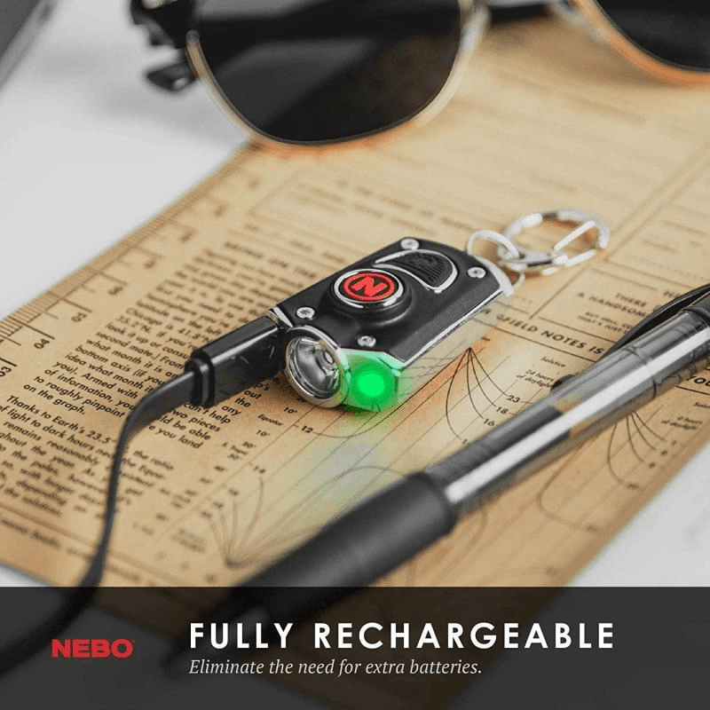 NEBO Nebo Mycro 400 Lumen Recharge Pocket Flashlight Silver 