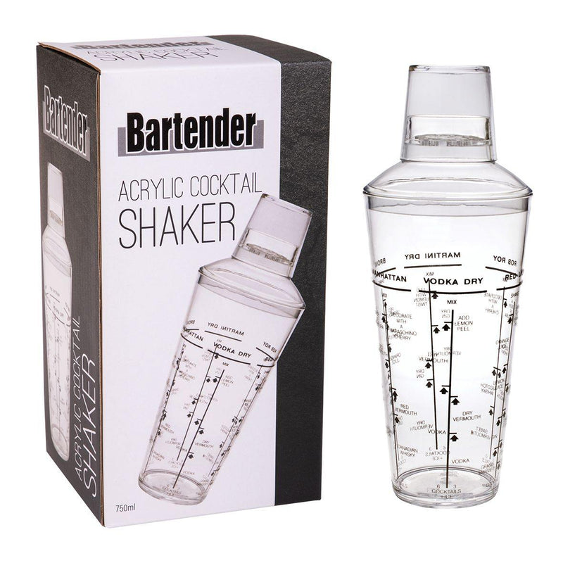 BARTENDER Bartender Acrylic Cocktail Shaker 