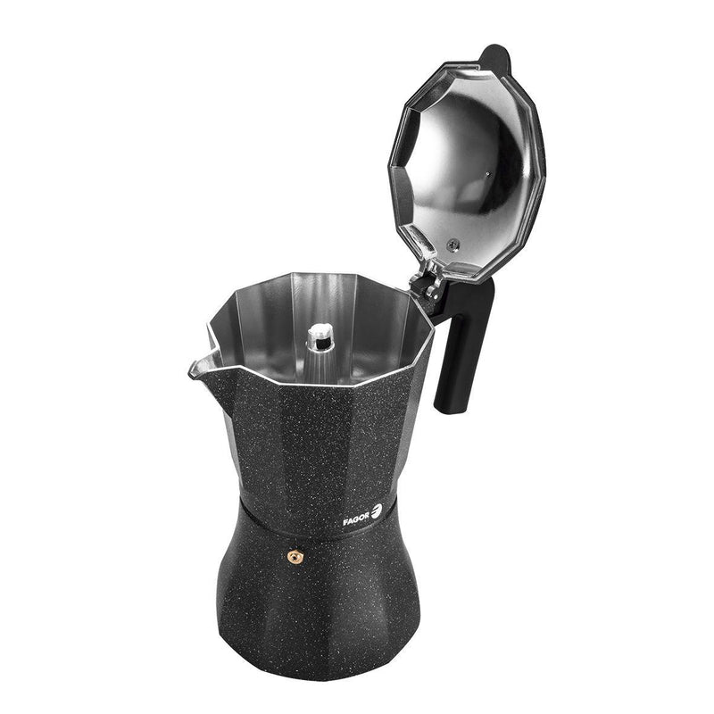 FAGOR Fagor Tiramisu 3 Cup Aluminium Espresso Maker Charcoal 