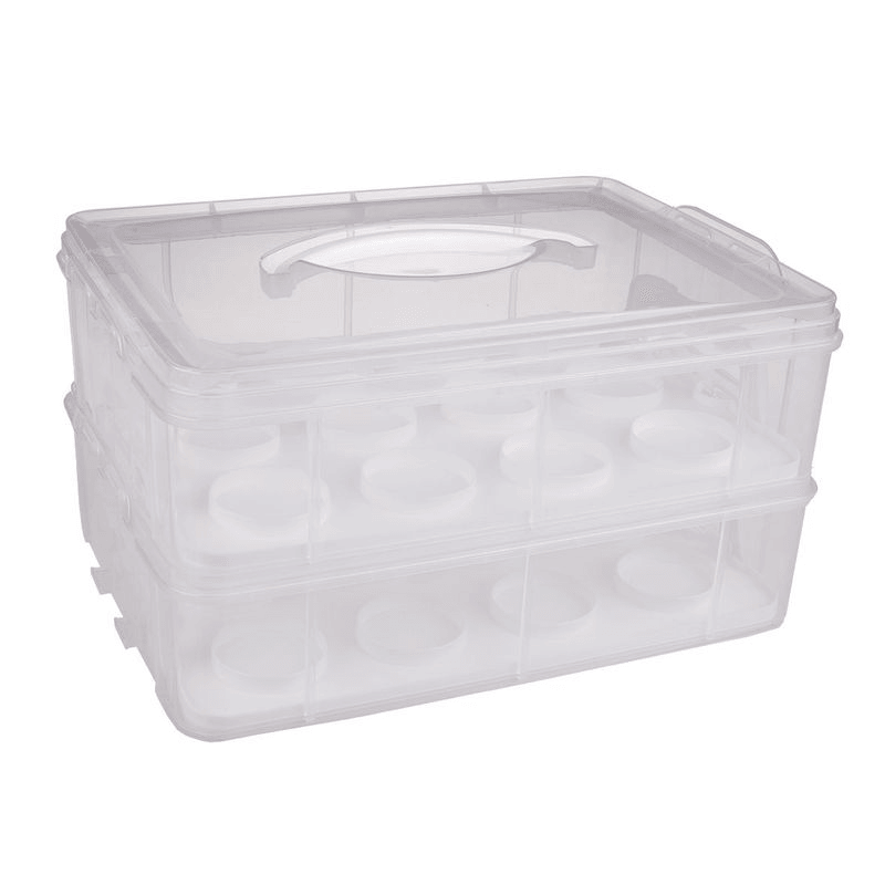 DAILY BAKE Daily Bake 24 Cup Stackable Cupcake Carrier White 