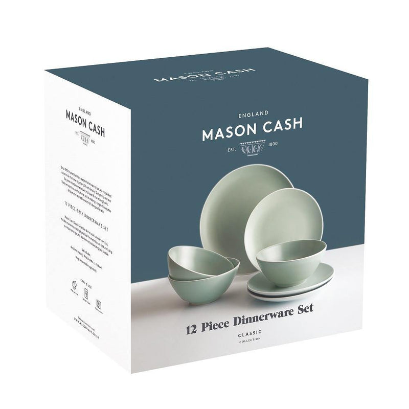 MASON CASH Mason Cash Classic Collection 12 Pieces Dinner Set Green 