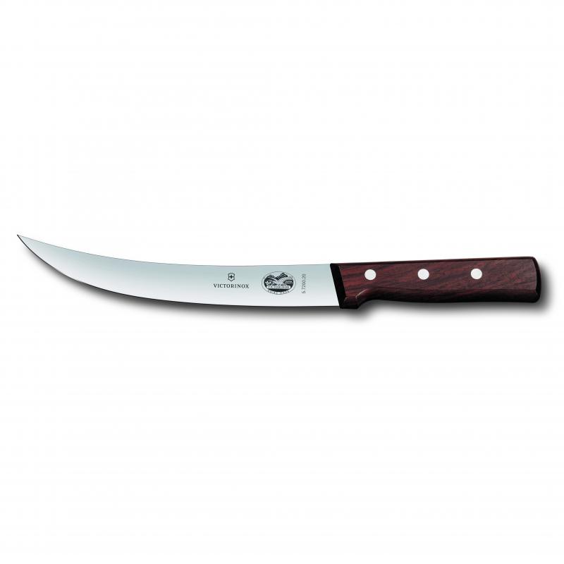 Victorinox Breaking Knife 20cm Curved Narrow Blade Rosewood 
