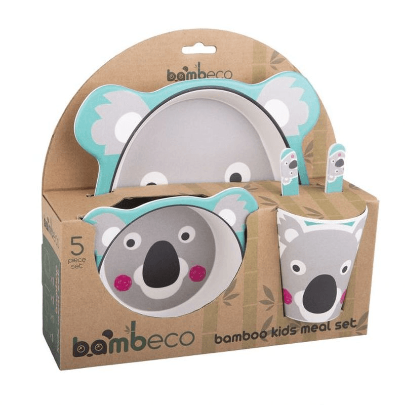BAMBECO Bambeco Bamboo 5 Piece Kids Meal Set Koala 