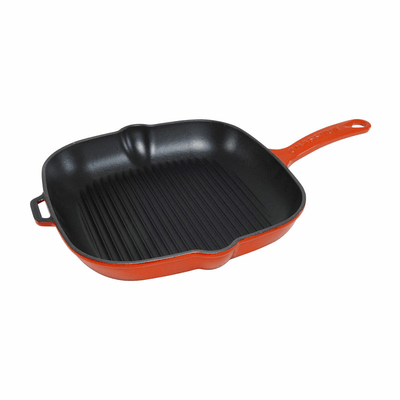 CHASSEUR Chasseur Square Grill 25cm Inferno Red #19257 - happyinmart.com.au