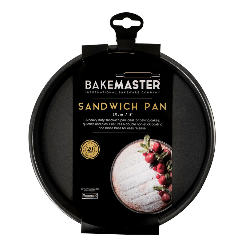BAKEMASTER Bakemaster Loose Base Round Sandwich Pan Non Stick 