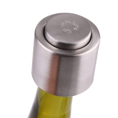 BARTENDER Bartender Hey Presto Stainless Steel Wine And Champagne Stoppers 1 Piece #7137 - happyinmart.com.au