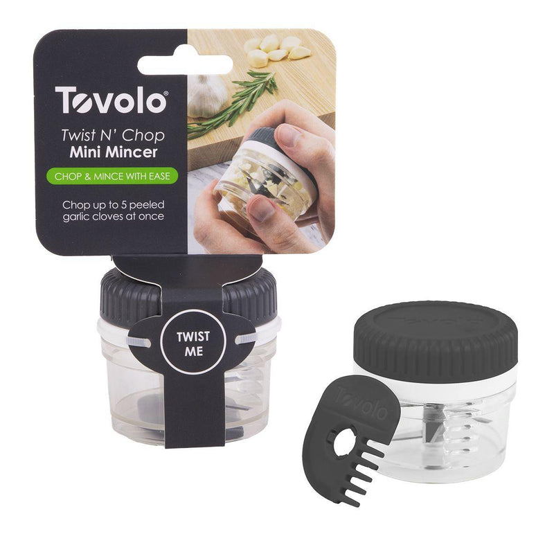 TOVOLO Tovolo Twist And Chop Mini Mincer Charcoal 
