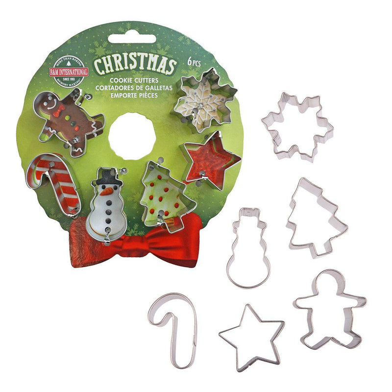 RM Rm Xmas Mini Wreath Cookie Cutter Set 6 