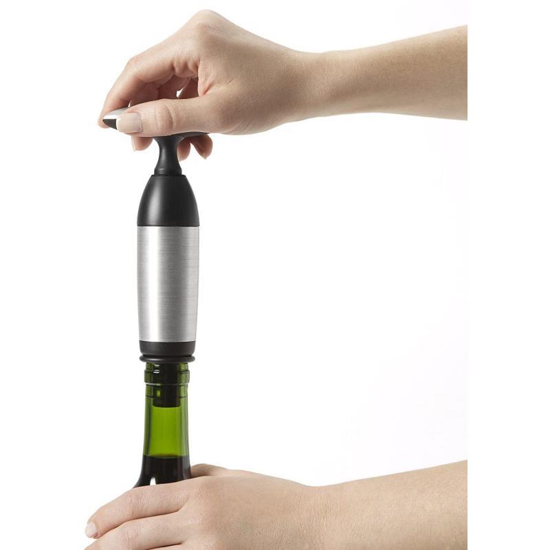 OXO Oxo Good Grips Steel Vacuum Wine Preserver And 2 Stoppers 