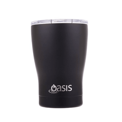 OASIS Oasis Stainless Steel Double Wall Insulated Travel Cup With Lid Matte Black #8900MBK - happyinmart.com.au