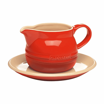 CHASSEUR Chasseur Gravy Boat 450ml With Saucer Red #19330 - happyinmart.com.au