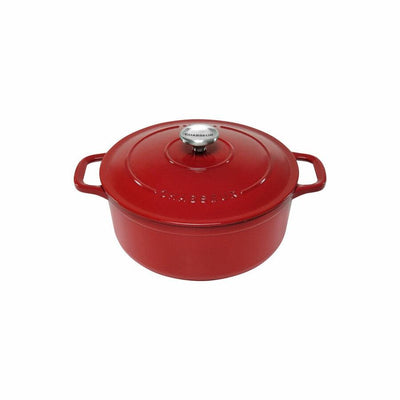 CHASSEUR Chasseur Round French Oven Federation Red #19614 - happyinmart.com.au