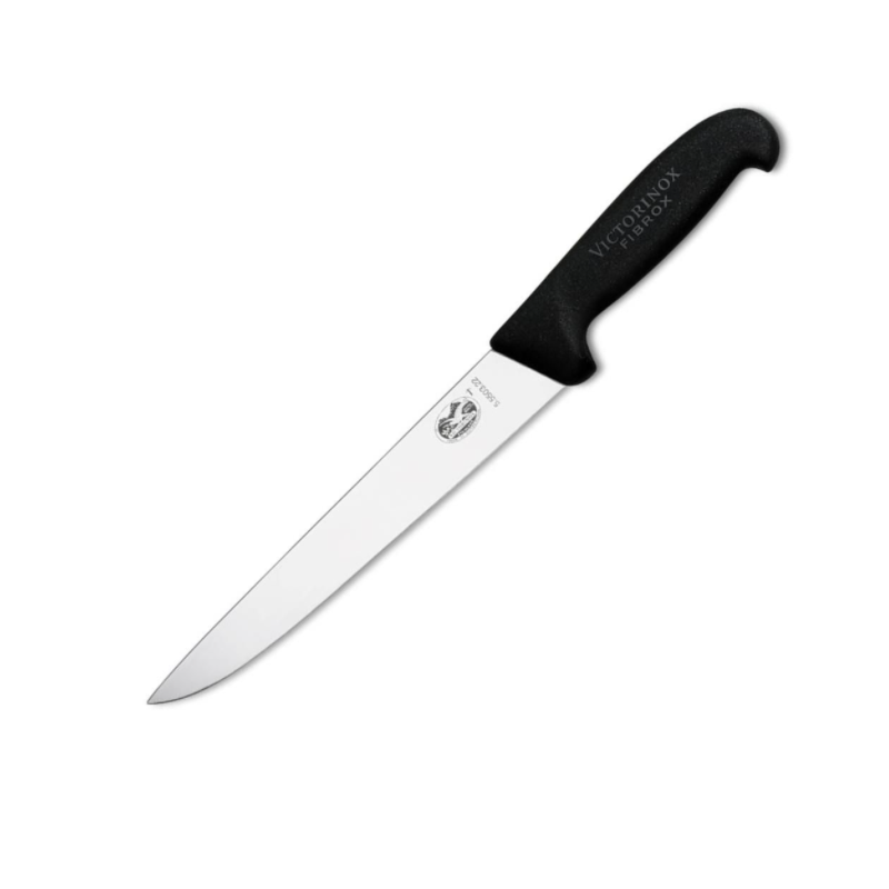 Victorinox Sticking Knife 25cm Straight Back Blade Fibrox Black 