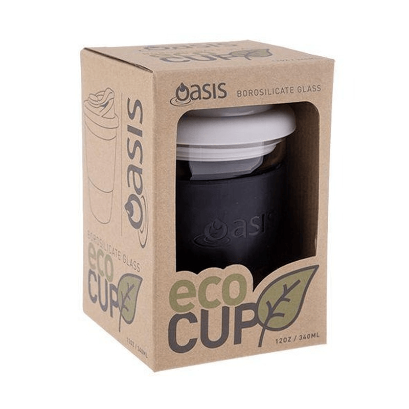 OASIS Oasis Borosilicate Glass Eco Cup Black 