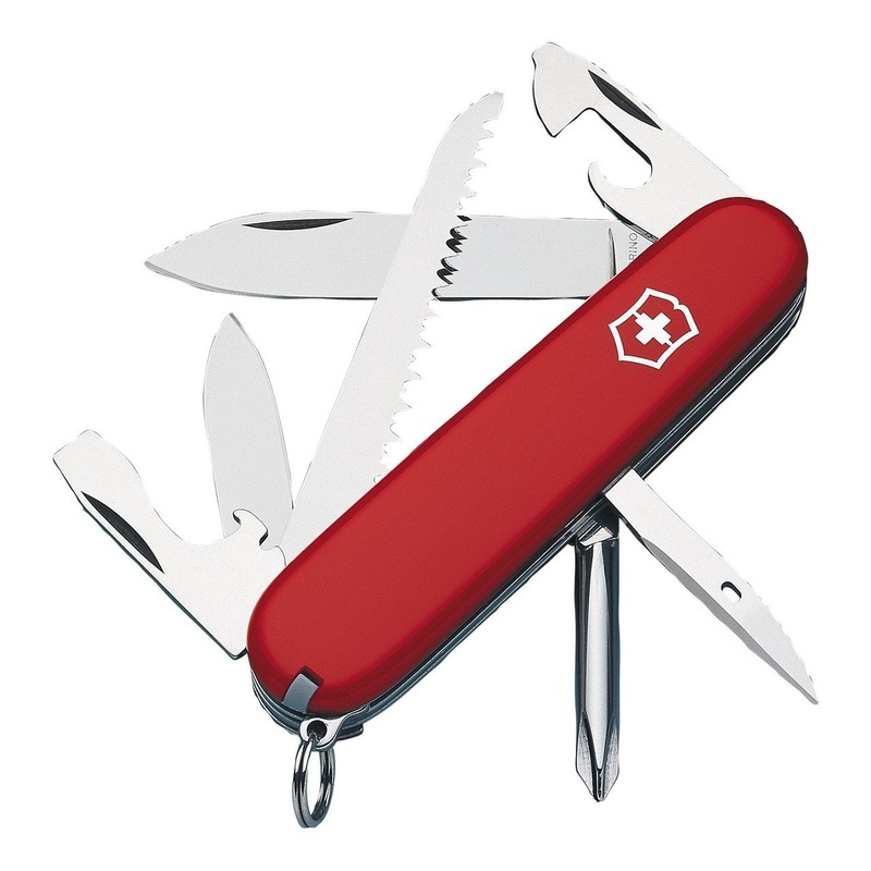Victorinox Hiker Swiss Army Pocket Knife Red 13 Functions 
