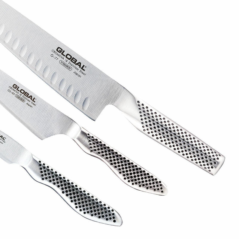 GLOBAL Global Knives 3 Pieces Set Stainless Steel 