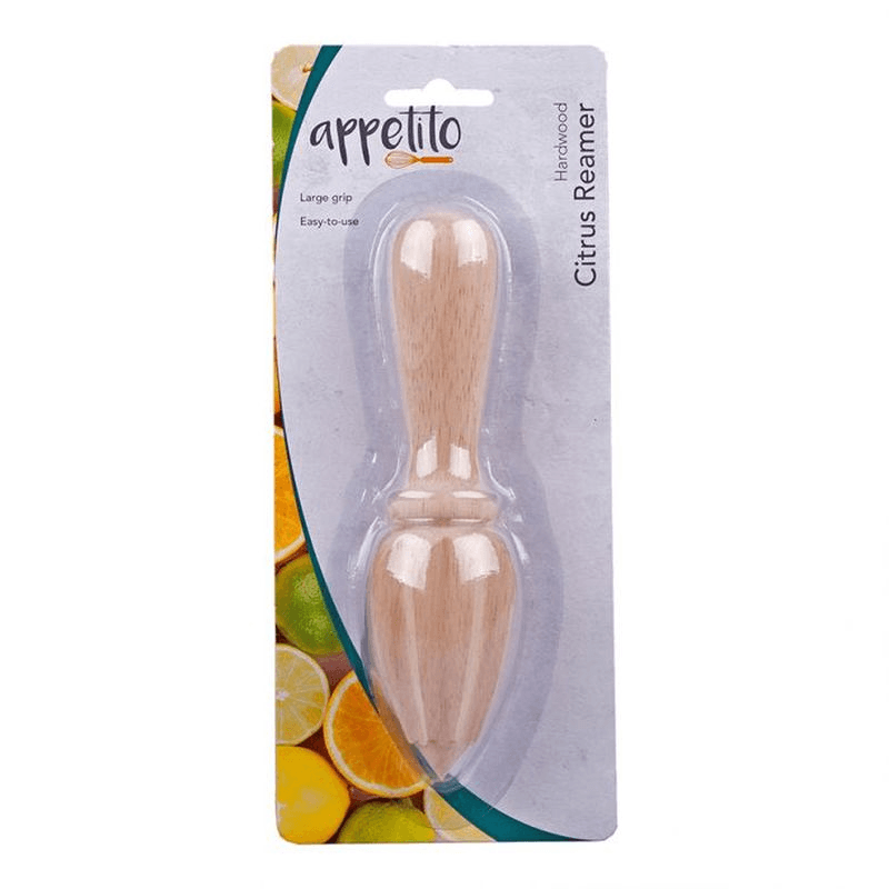 APPETITO Appetito Wood Citrus Reamer Carded 