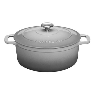 CHASSEUR Chasseur Round French Oven Celestial Grey #20013 - happyinmart.com.au
