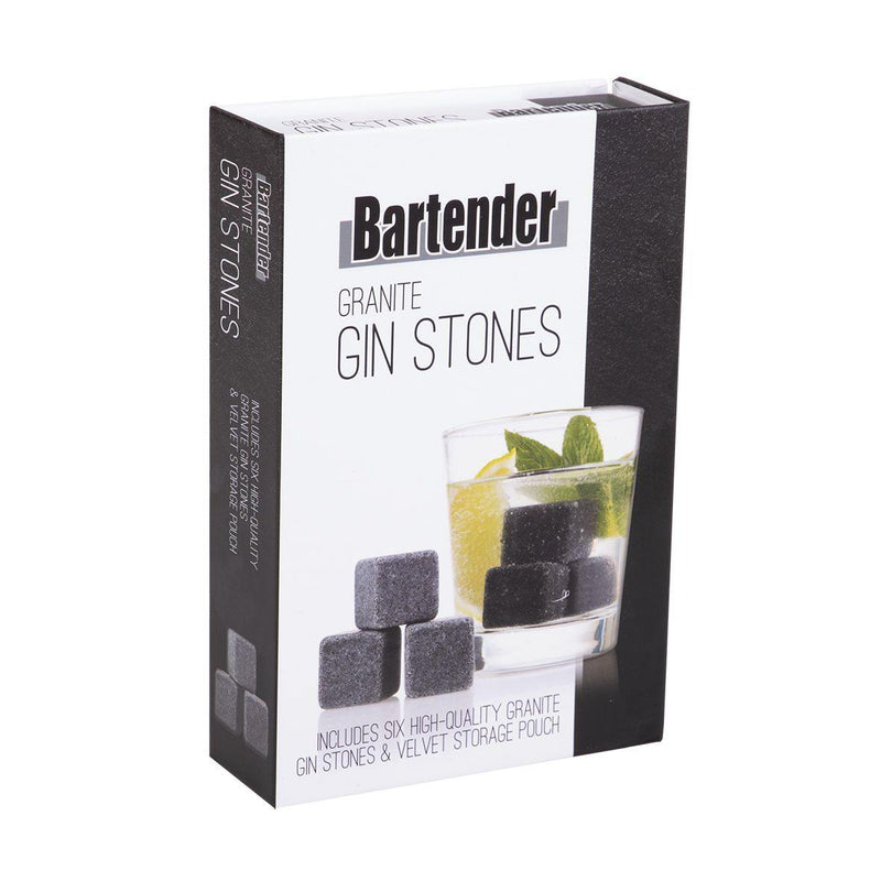 BARTENDER Bartender Gin Stones Set 6 With Bag 