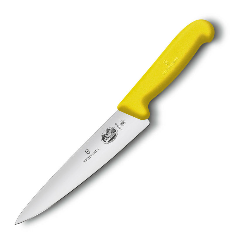 Victorinox Cooks Carving Knife 25cm Fibrox Yellow 