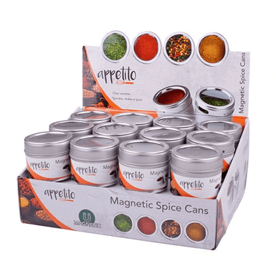 APPETITO Appetito 1 Piece Magnetic Spice Cans With Window #4506 - happyinmart.com.au