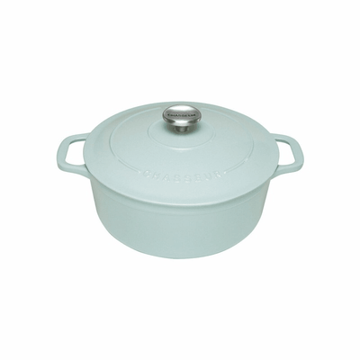 CHASSEUR Chasseur Round French Oven Duck Egg Blue #19540 - happyinmart.com.au