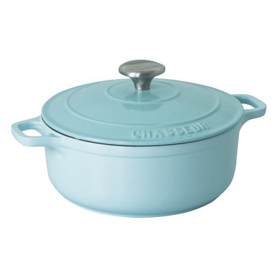 CHASSEUR Chasseur Round French Oven Duck Egg Blue #19541 - happyinmart.com.au
