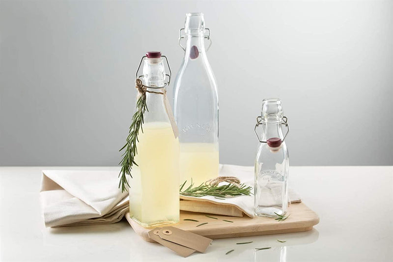 KILNER Kilner Square Clip Top Bottle Glass 