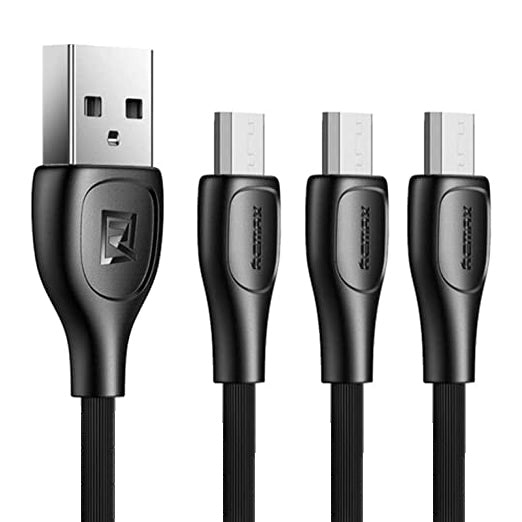 Remax  1M Lightning Cables 3 Per Pack 2.1A Micro Usb Lesu Pro Series Charging Data Cable 