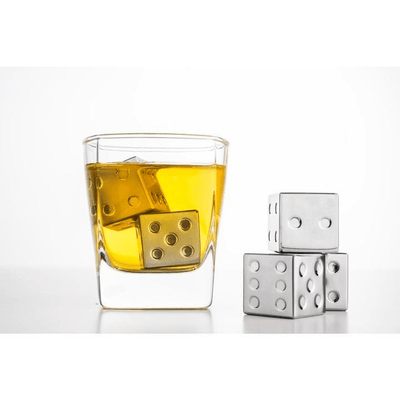 AVANTI Avanti Dice Whisky Stones With Velvet Pouch In Magnetic Gift Box Set Of 4 #16659 - happyinmart.com.au