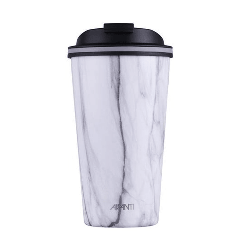 AVANTI Avanti Go Cup Double Wall Insulated Cup White Marble 