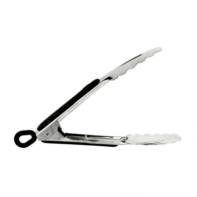 APPETITO Appetito Heavy Duty Stainless Steel Tongs With Rubber Grip Locking Ring #3304-1 - happyinmart.com.au