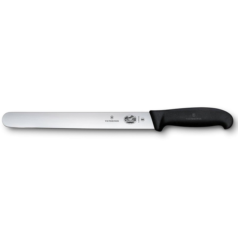 Victorinox Slicing Knife 30cm Round Straight Edge Black 