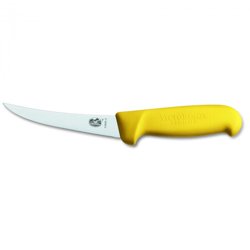 Victorinox Fibrox Curved Narrow Boning Knife 12cm Yellow 