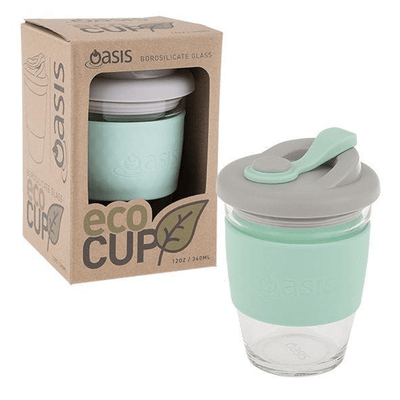 OASIS Oasis Borosilicate Glass Eco Cup Spearmint #8995SM - happyinmart.com.au