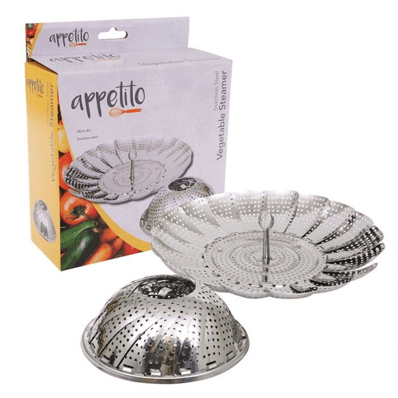 APPETITO Appetito Stainless Steel Vegetable Steamer Basket 
