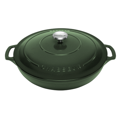 CHASSEUR Chasseur 30 Low Round Casserole Forest #19164 - happyinmart.com.au