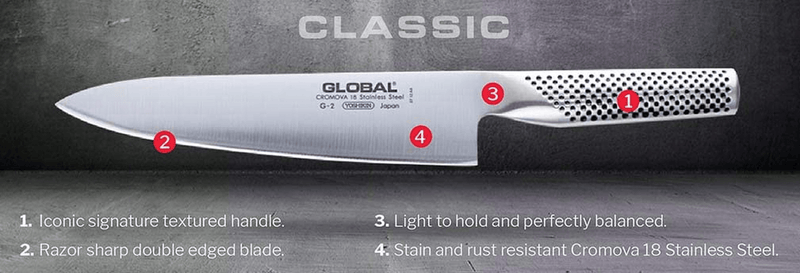 GLOBAL Global G11 Stainless Steel Yanagi Sashimi Knife 