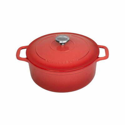 CHASSEUR Chasseur Round French Oven Coral Red #19505 - happyinmart.com.au