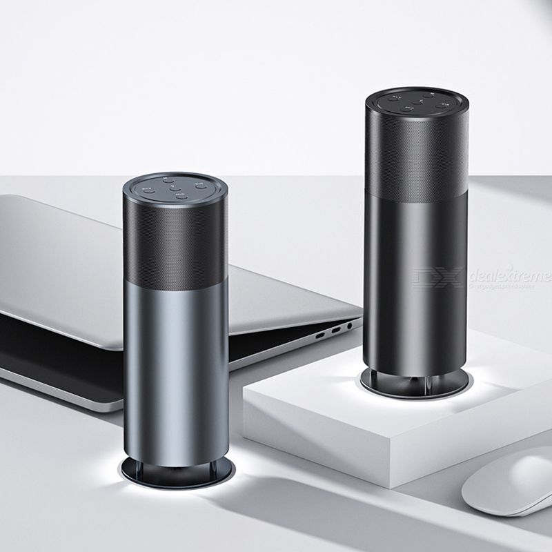 Remax Desktop Bluetooth Speaker Subwoofer Bass Speaker Ambient Desk Lamps Support Tft Card Aux 360 Surround Sound Black 