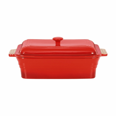 CHASSEUR Chasseur Rectangular Baker With Lid Red #19251 - happyinmart.com.au