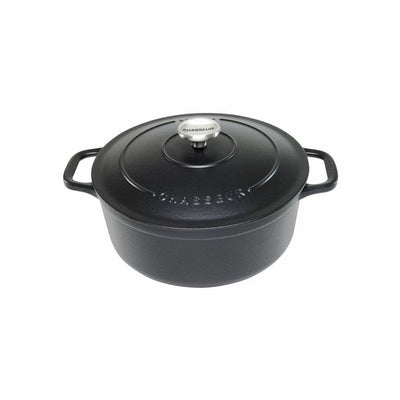 CHASSEUR Chasseur Round French Oven Matte Black #19647 - happyinmart.com.au